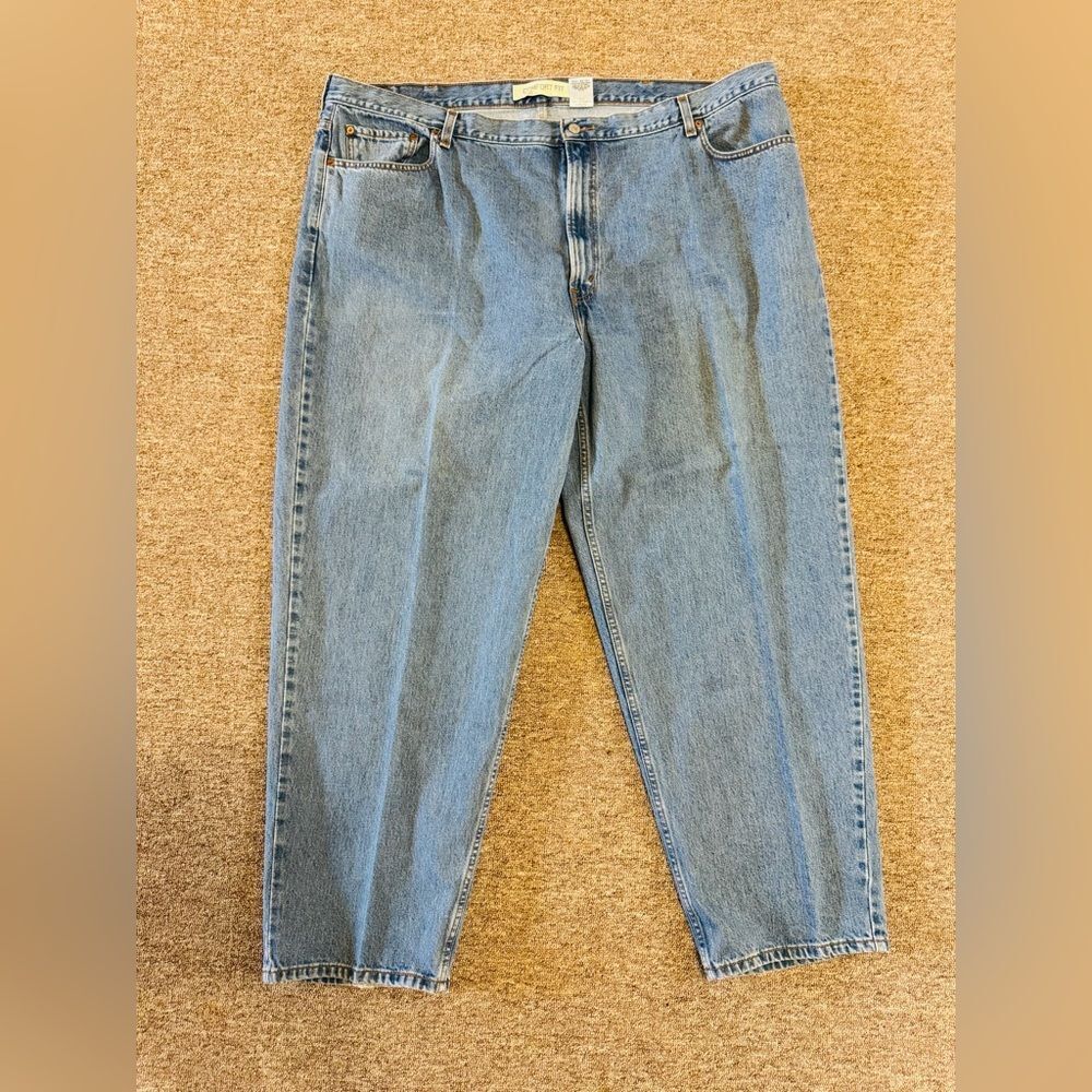 VTG Levis Denim 560 Jeans Mens 50x32 blue Zip Up Straight Y2K Comfort fit.